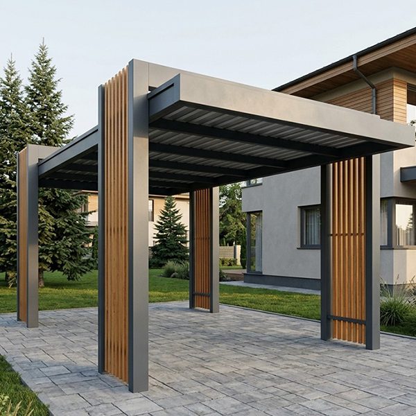 Carport parcare metalic