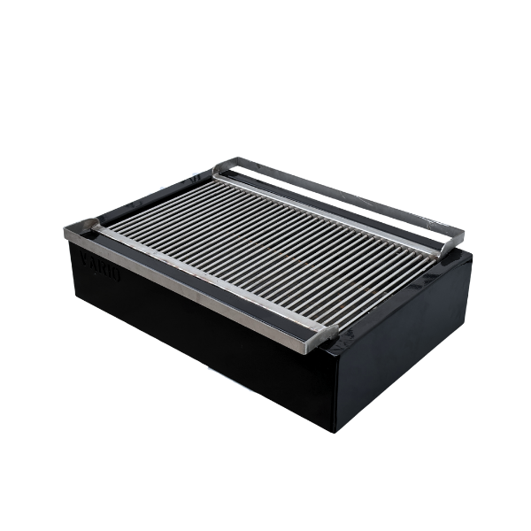 Gratar pe carbuni din otel 3 mm cu grill de inox